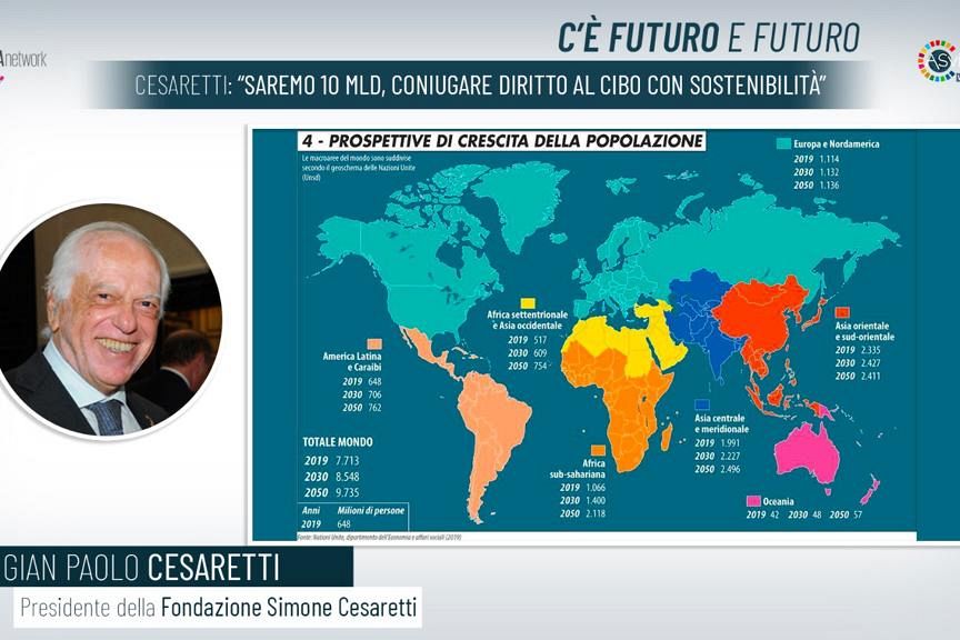 Cesaretti: “Saremo 10 miliardi, coniugare diritto al cibo con sostenibilità e benessere”