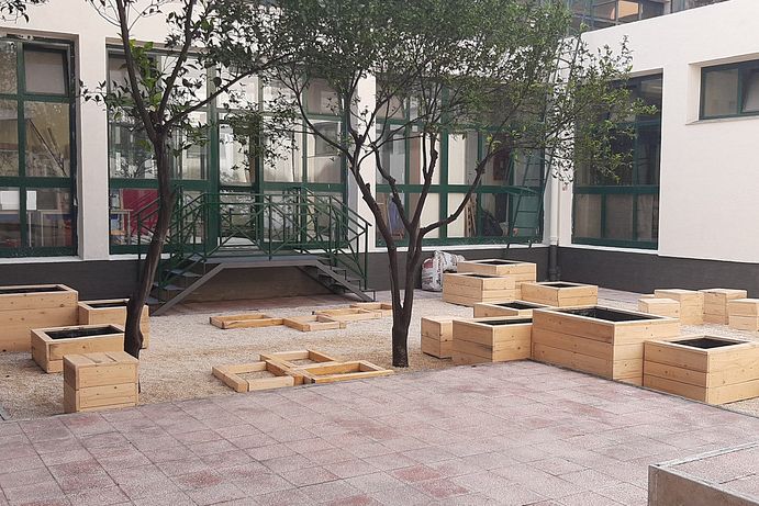 Da uno spazio abbandonato e non fruibile a una vera aula all’aperto