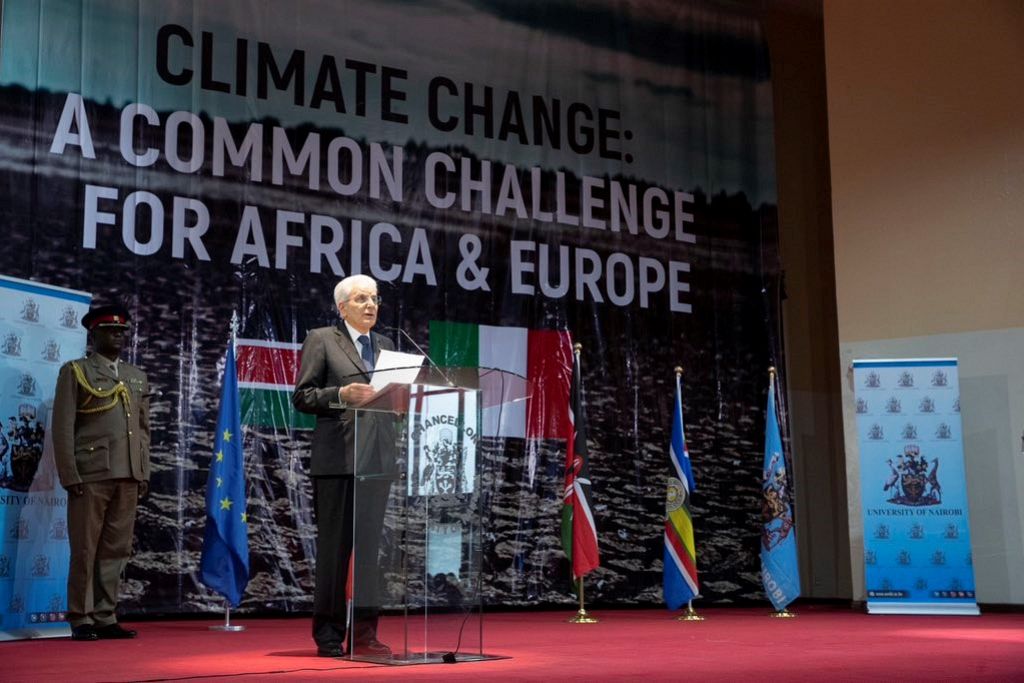 Mattarella a Nairobi: sui cambiamenti climatici non ci sarà un “secondo tempo”